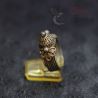 Crown-shaped tribal ring from Lahu Lisu Wa – right side perspective  on stand