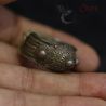 Detailed side profile of vintage tribal ring from Lahu, Lisu, and Wa traditions