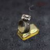 vintage shan lisu hill tribe silver ring right side detail on stand