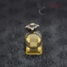 vintage shan lisu hill tribe silver ring back view on stand