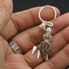 in hand side angle – close side angle lahu musur silver earrings in hand