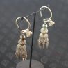 hanging display – lahu musur silver earrings hanging close up display