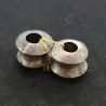 TOP SIDE ANGLE – MID-20TH CENTURY KAREN SILVER EAR TUNNELS