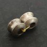 TOP SIDE ANGLE – BURMESE YINBAO KAREN SILVER EAR PLUGS
