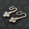 TOP ANGLE 4 – DETAIL VIEW OF HANDMADE YAO SILVER SPIRAL DESIGN