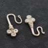TOP ANGLE 6 – VINTAGE TRIBAL SILVER EARRINGS FROM NORTHERN LAOS