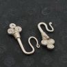 TOP ANGLE 7 – PAIR OF ETHNIC YAO EARRINGS, TRIPLE SPIRAL ENDS