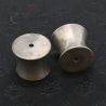 Top side angle – Palaung ethnic silver plugs, handcrafted antique jewelry 4