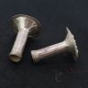 TOP SIDE ANGLE 6: ANTIQUE YAO EARRINGS CLOSE-UP OF PATINA