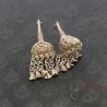 Antique Silver Yao Dragon Motif Earring – Side View 2