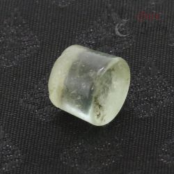 antique thai yai glass plug top side angle view 1