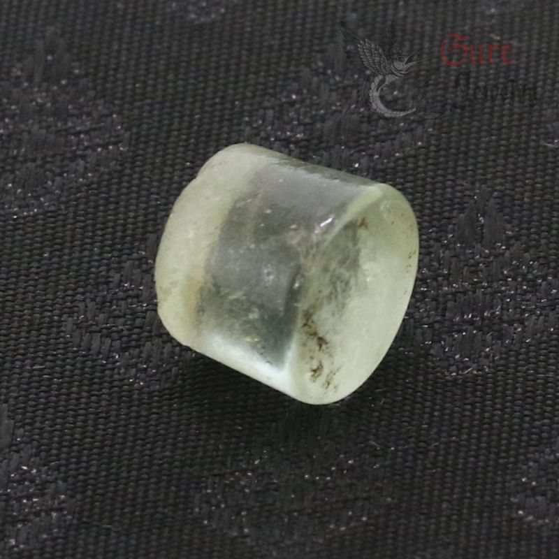 antique thai yai glass plug top side angle view 1