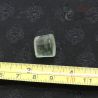 antique thai yai glass plug with ruler measurement view 1