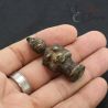 IN HAND front ANGLE-4– Size reference of bronze tribal tattoo tapper head