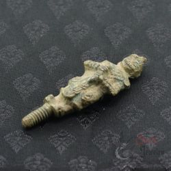 BRONZE HANUMAN TATTOO TAPPER HEAD – TOP SIDE ANGLE VIEW