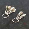 antique yao silver earrings detailed angle