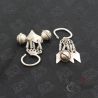 yao ethnic silver earrings top display