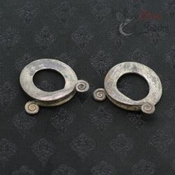 TOP SIDE ANGLE-1 – vintage Thai Yai tribal earrings top view