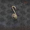 northern thailand long hook earring top angle image