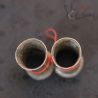 ETHNIC LAHU HILL TRIBE EAR PLUGS TOP SIDE DETAILED VIEW