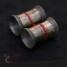 RARE LAHU SHI TRIBAL EAR PLUGS TOP SIDE PHOTOGRAPH