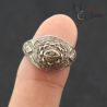 vintage tribal ring all seeing eye side view