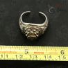 burma shaman ring size shown with ruler