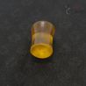 Antique Kachin glass ear plugs double flared top view